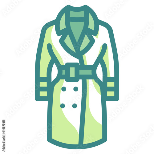 garment blue line icon