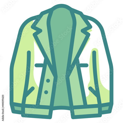 jacket blue line icon