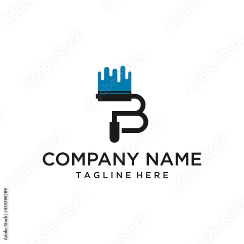 BP paint logo design template