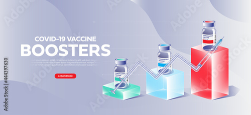 Booster shot covid-19 vaccine concept