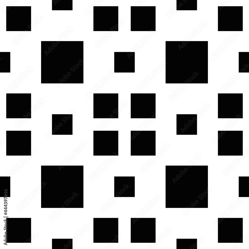Mosaic black squares. Vector seamless squares ornament. Squared wallpaper tiles. Mosaic black squares. Vector seamless squares ornament. Squared wallpaper tiles.