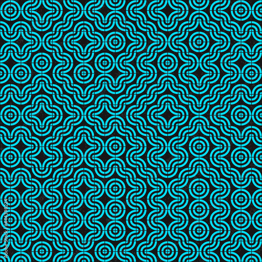 Abstract Geometric Pattern generative computational art illustration