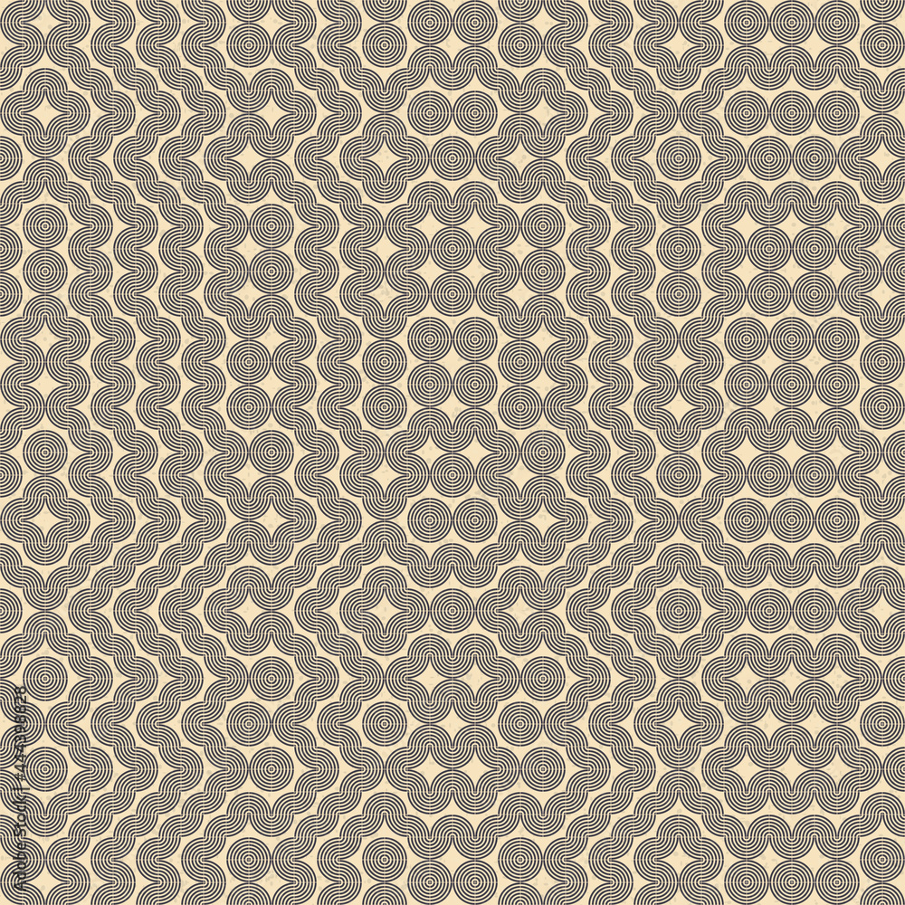 Fototapeta premium Abstract Geometric Pattern generative computational art illustration