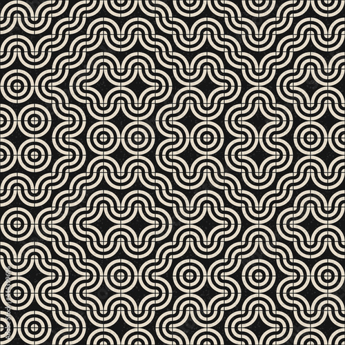 Abstract Geometric Pattern generative computational art illustration