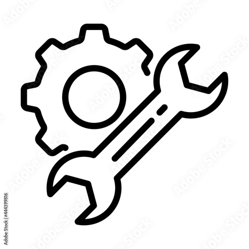 Setting vector line Icon-  Modern style high quality vector illustration.