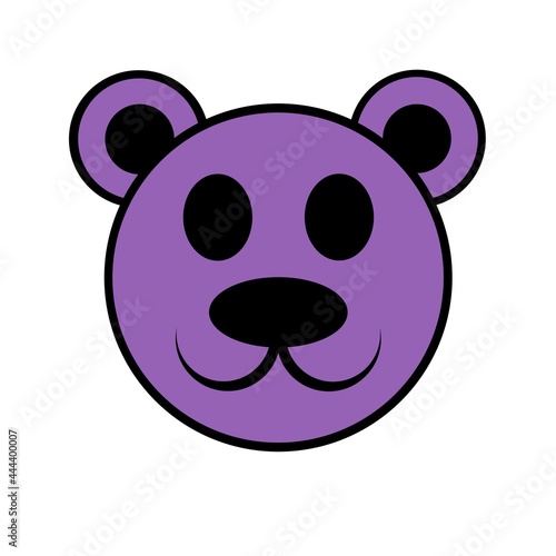 Cartoon B  r Icon lila violett