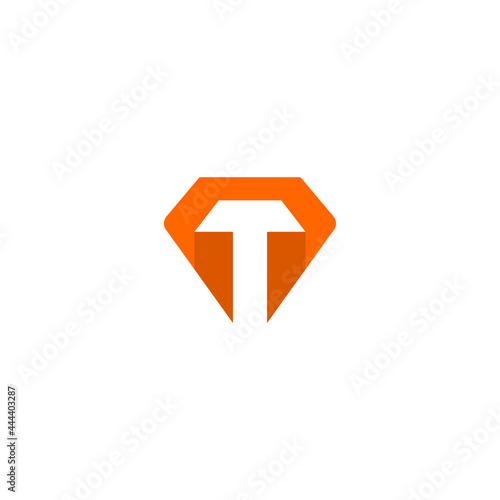 T Strong Logo Simple Design