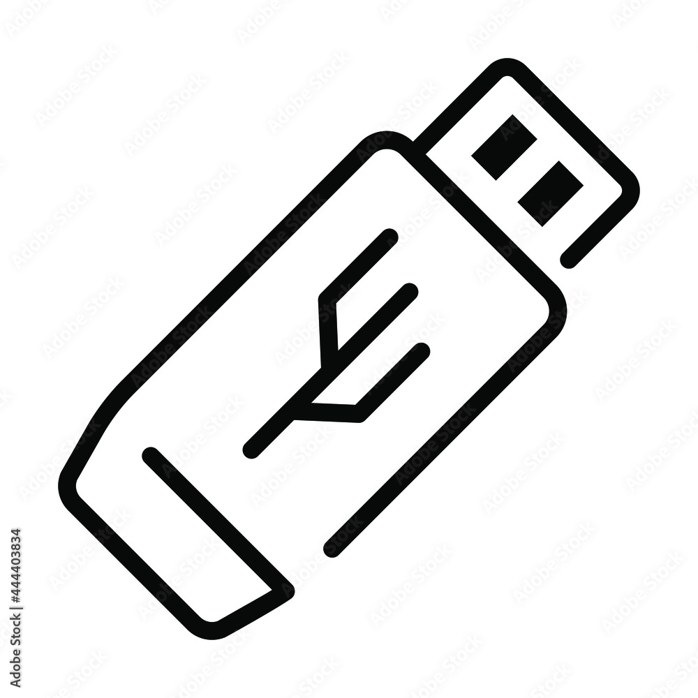 Usb vector line Icon- Modern style high quality vector illustration. Usb vector line Icon- Modern style high quality vector illustration.