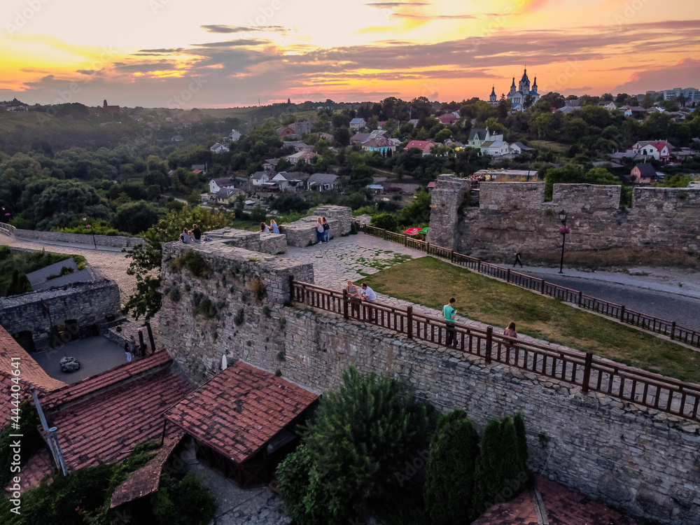 Obraz premium Kamianets-Podilskyi sunset