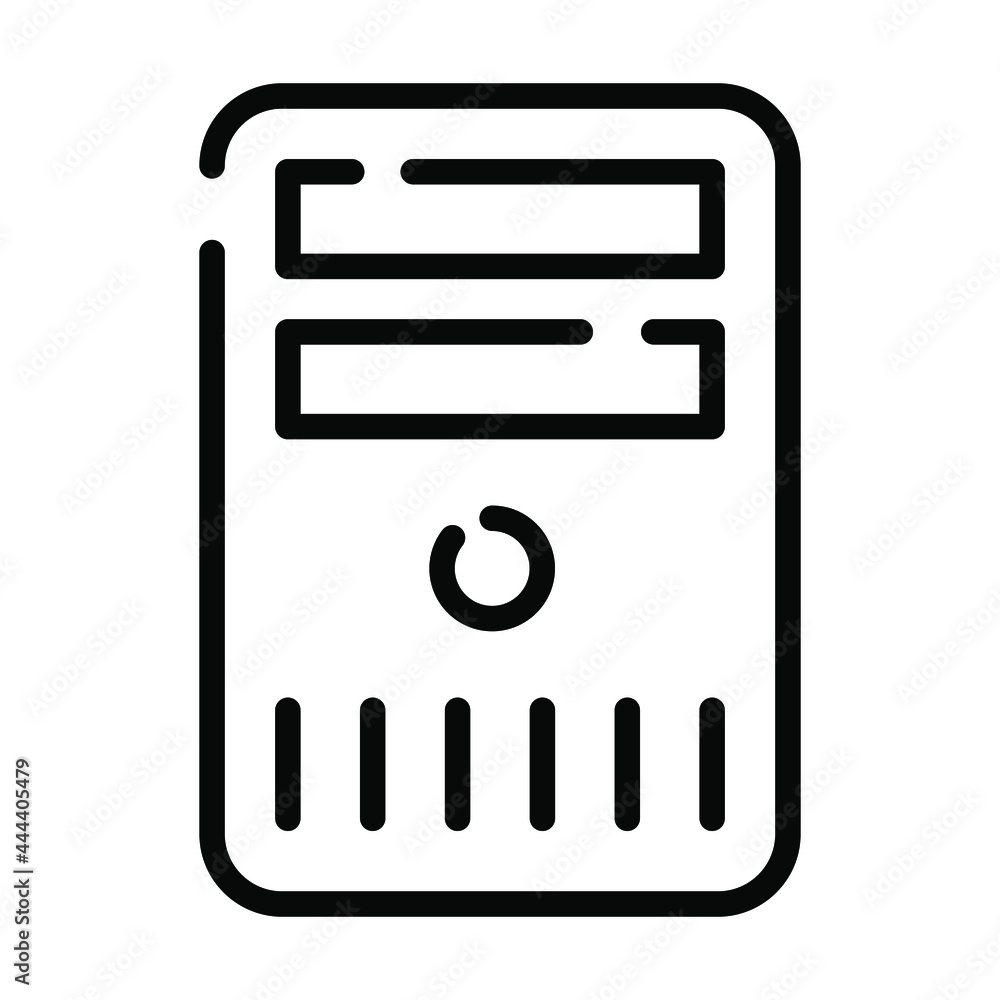 CPU vector line Icon-  Modern style high quality vector illustration.