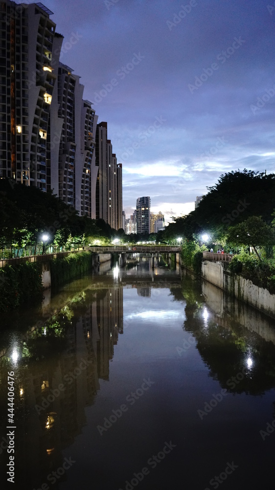 Fototapeta premium view of the city