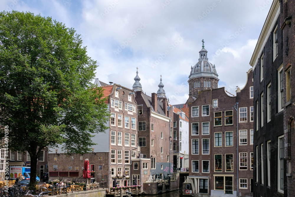 Obraz premium Oudezijds Achterburgwal in Amsterdam