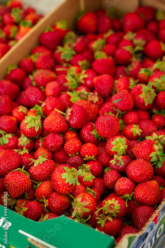 strawberries in a box