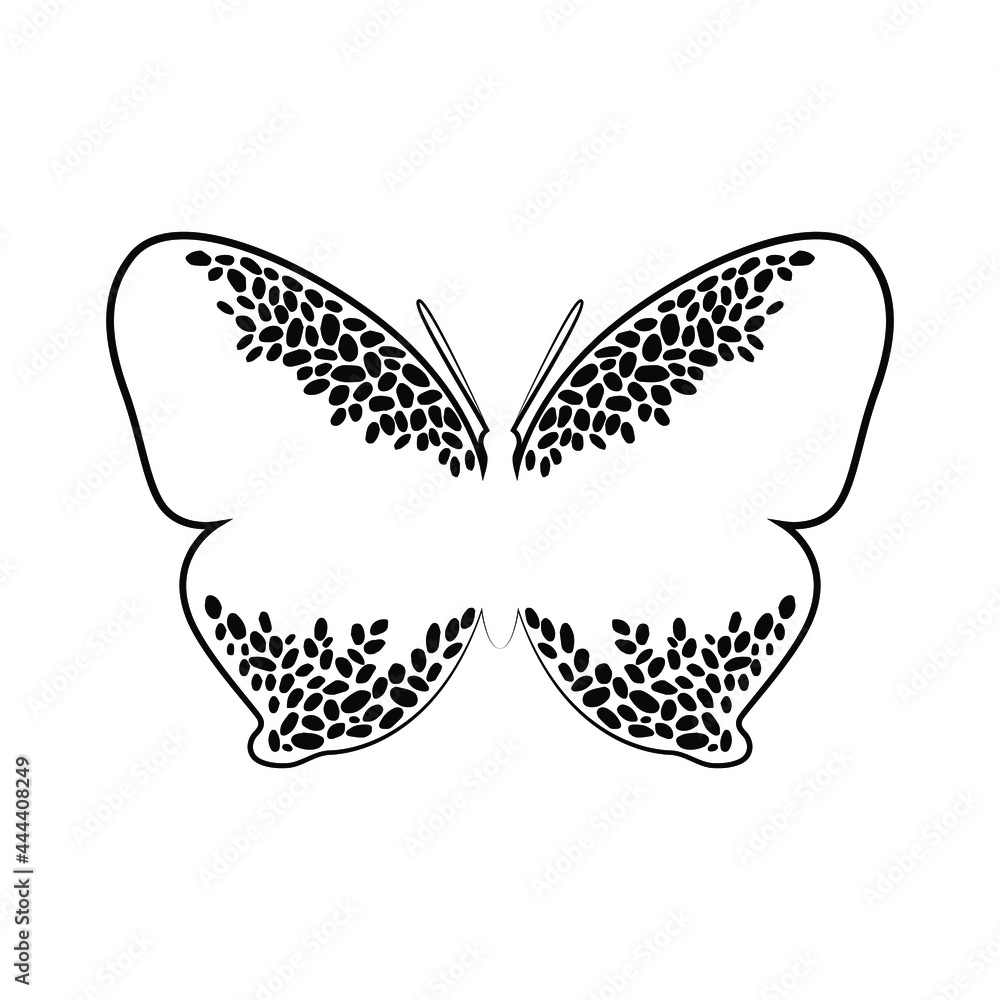 abstract butterfly vector template design.butterfly vector in black and white color. logo template, minimal, vector, simplified object- illustration abstract butterfly vector template design.butterfly vector in black and white color. logo template, minimal, vector, simplified object- illustration