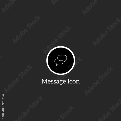 a simple vector icon design in the form of a message image pattern that functions as a logo or symbol as needed