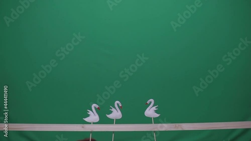 Wallpaper Mural 
finger puppets on chroma background
 Torontodigital.ca