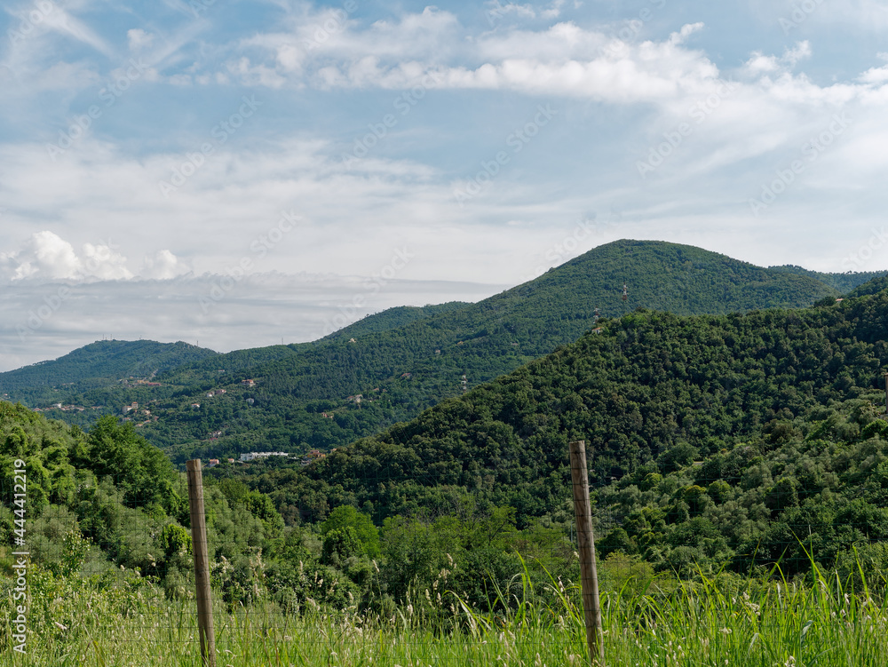 countryside landscape around la spezia italy