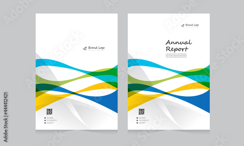 Cover design for annual report and business catalog, magazine, flyer or booklet. Brochure template layout. A4 cover vector EPS-10