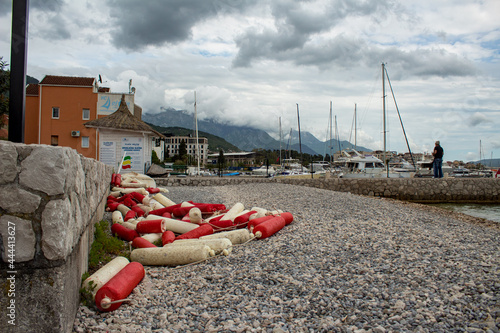 pots on the pier