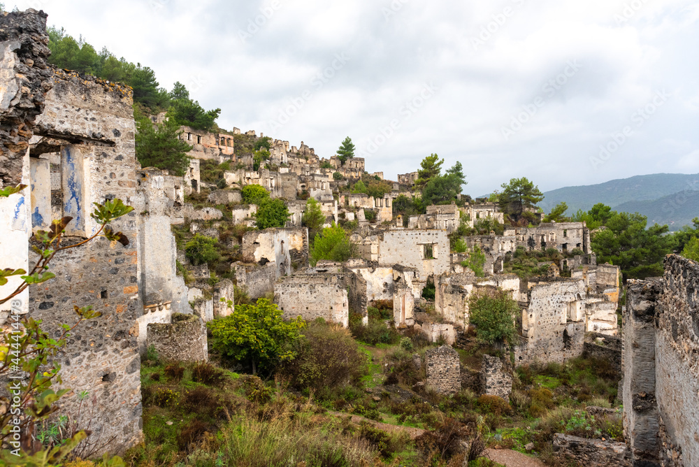 Abandoned old Greek village Kayakoy, Fethiye, Turkey