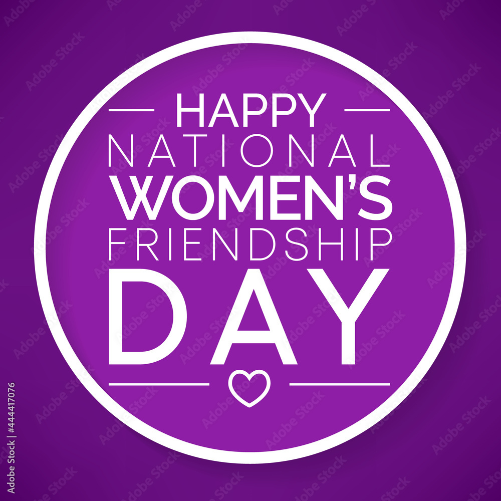 National Women's friendship day is observed every year in September to promote special friendship among women. Vector illustration National Women's friendship day is observed every year in September to promote special friendship among women. Vector illustration
