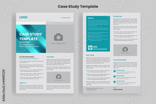 Case Study Template, Flyer Template, Double Side Flyer, Brochure Cover, Poster Template design