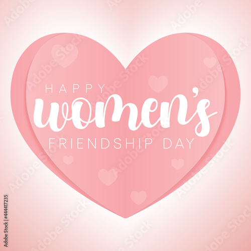 National Women's friendship day is observed every year in September to promote special friendship among women. Vector illustration