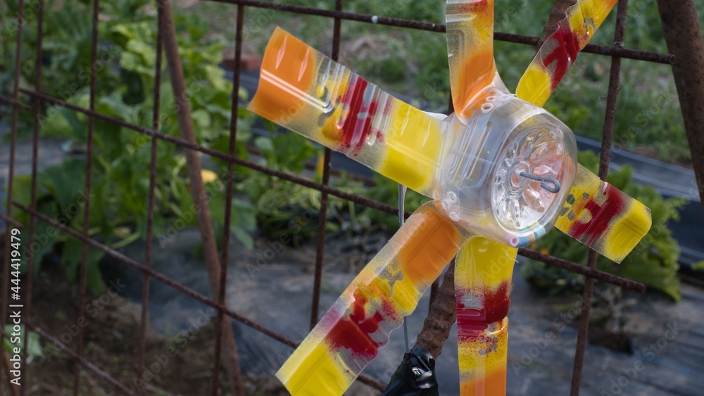 ペットボトルで作った風車 Stock Photo Adobe Stock