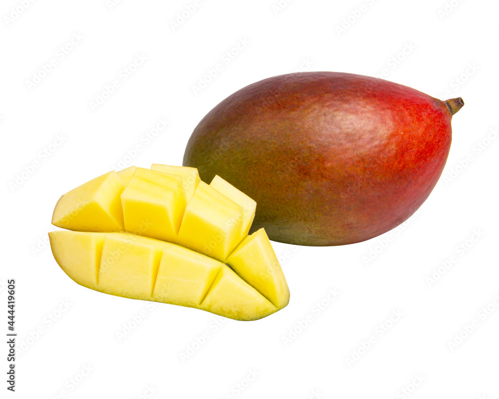 Exotic mango fruit isolated on the white background Exotic mango fruit isolated on the white background