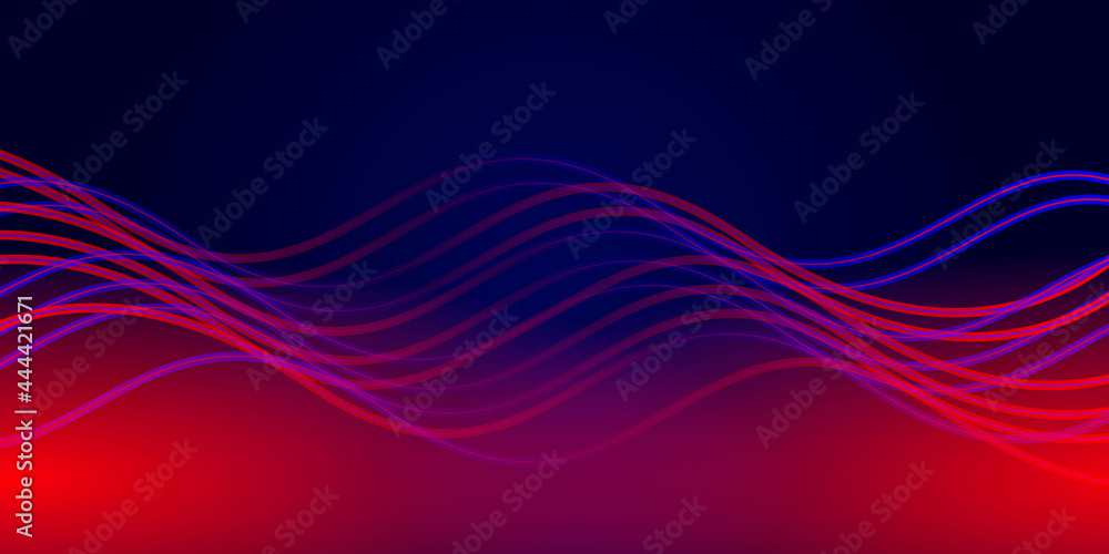 Naklejka premium Abstract digital futuristic halftone wave Background template . 