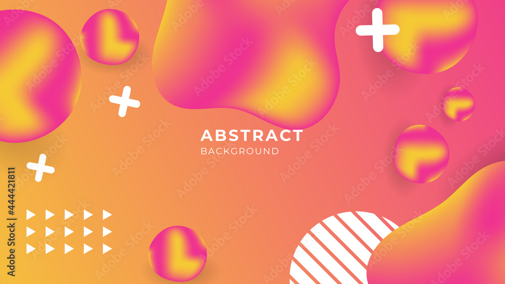 Orange yellow and pink gradient geometric shape background Orange yellow and pink gradient geometric shape background