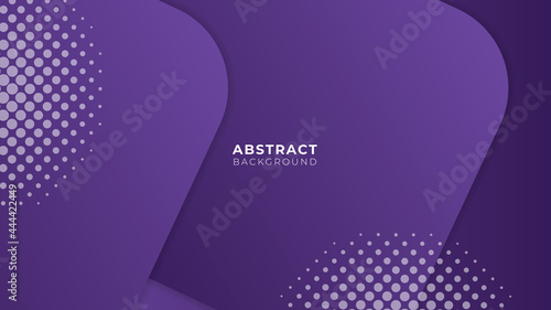 Modern pink purple abstract background with wave, geometric shapes, dot, lines and square shape gradation color in Memphis style. Suit for presentation design, banner,  wallpaper, web and much more.