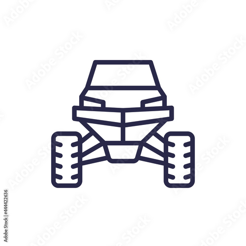 UTV line icon, front view
