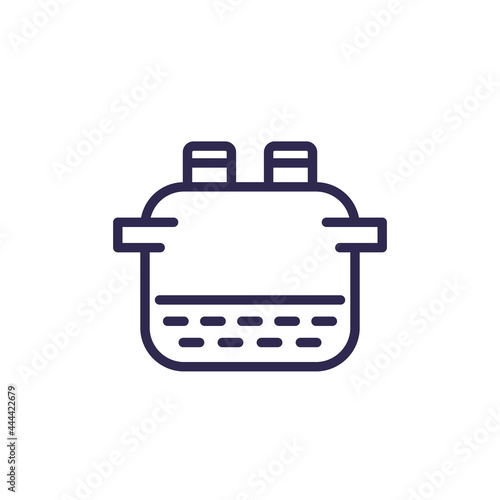 septic tank line icon on white