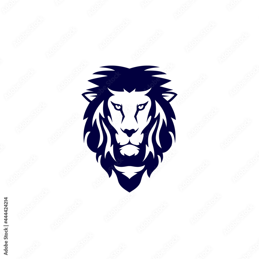 illustration vector graphic of Lion head good for tattoo