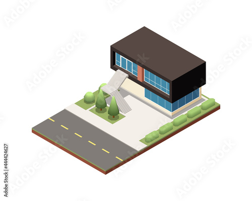 Isometric Suburban House