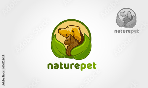 Nature Pet Vector Logo Template. This logo template great for pet shop, part, spa or any type of Care related business. 