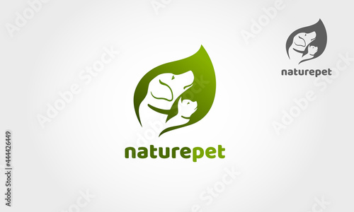 Nature Pet Vector Logo Template. This logo template great for pet shop or any type of Pet Care related business.