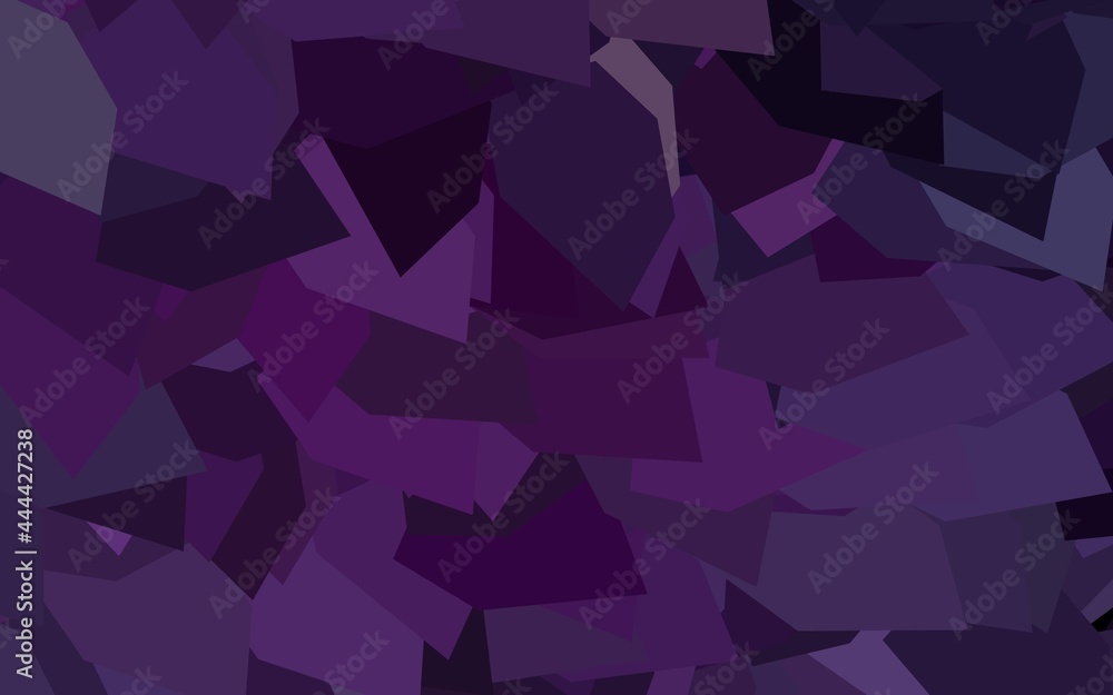 Fototapeta premium Dark Pink vector pattern with polygonal style.