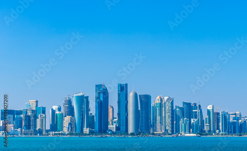 Doha skyline from the corniche