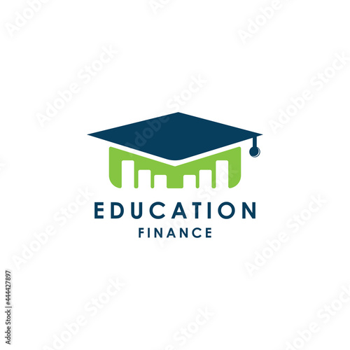education finance school logo design vector