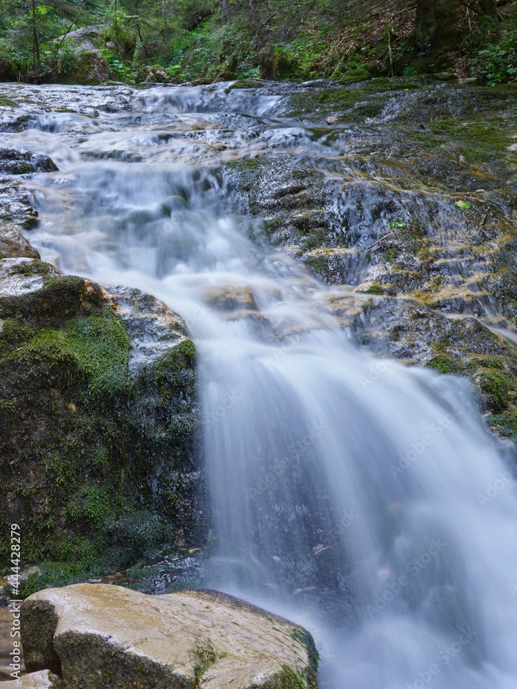 Obraz premium River cascades in Janosik Holes, Mala Fatra, Slovakia