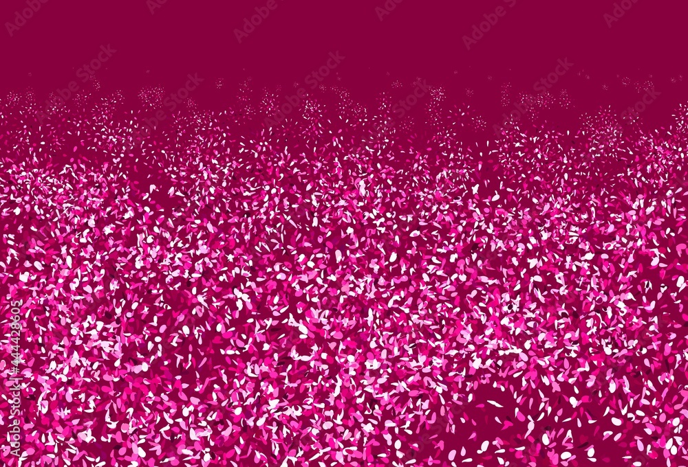 Fototapeta premium Light Pink vector elegant template with leaves.
