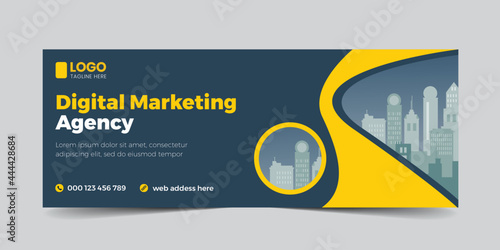 Social media cover vector templates fully editable, advertising design, social media banner post