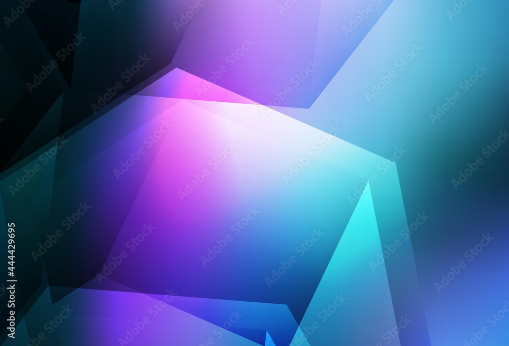 Dark Pink, Blue vector polygonal pattern. Dark Pink, Blue vector polygonal pattern.