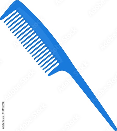 Vector emoticon illustration of a hair comb