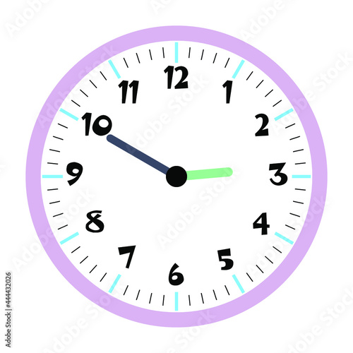 Clock vector 2:50am or 2:50pm