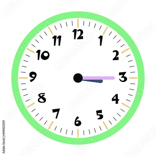 Clock vector 3:15am or 3:15pm