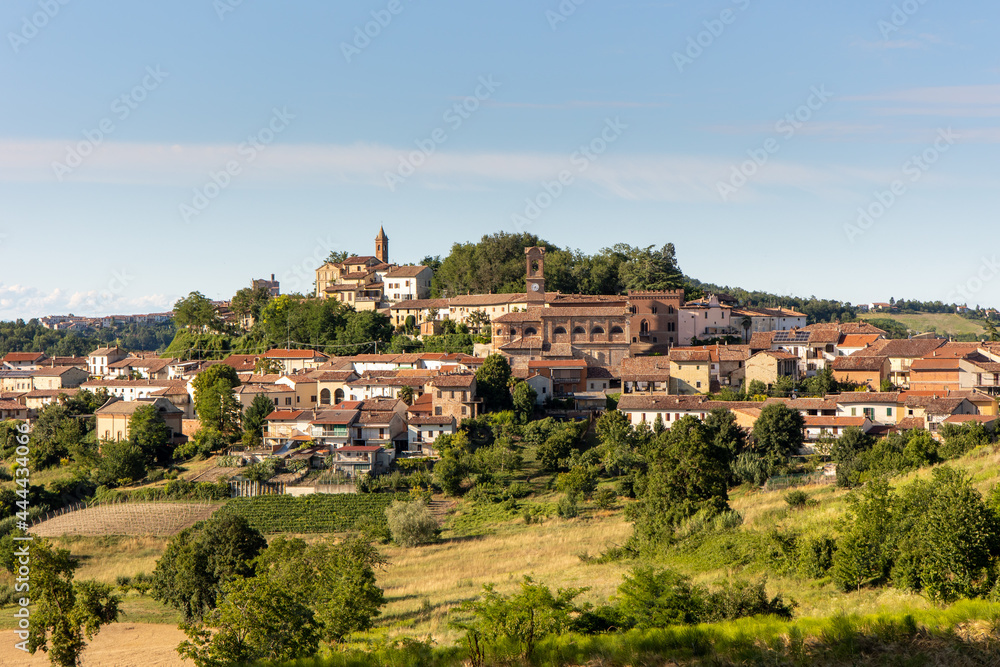 Village of Sala Monferrato Italy sunny day