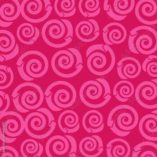Pink spiral circle pattern stacked